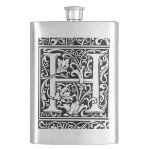 Brev H Medieval Monogram Art nouveau Fickplunta