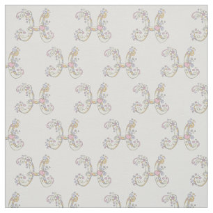Brev H monogram dekorativ anpassningsbar Tyg