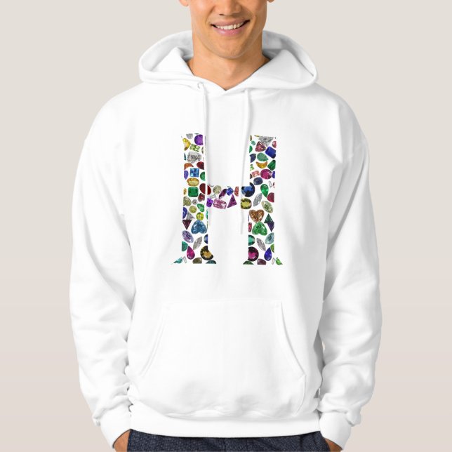 Brev H Monogram Hoodie (Framsida)