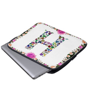 Brev H Monogram Laptop Fodral