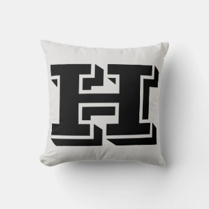 BREV H MONOGRAM PILLOW KUDDE
