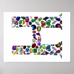 Brev H Monogram Poster