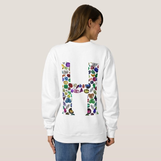 Brev H Monogram T Shirt (Hel baksida)