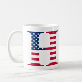 Brev H Patriotic Mugg
