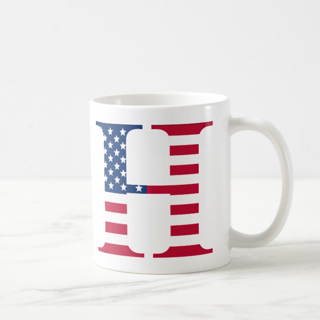 Brev H Patriotic Mugg (Höger)