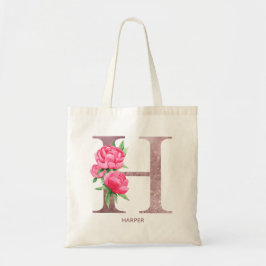 Brev H Personlig namn monogrambridesmaid Tygkasse