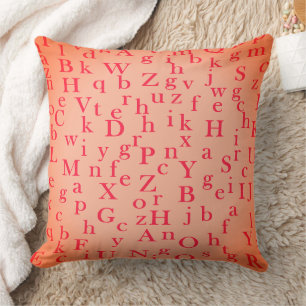 Brev i Alphabet Kudde