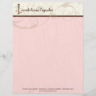Brev I Cupkaka Business Letterhead Brevhuvud
