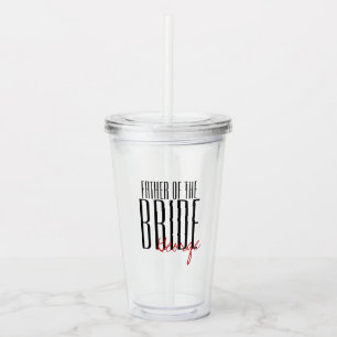 Brev i fetstil "Far i Bride"-Bröllopsfesten Take Away Mugg