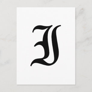 Brev I Gammal engelsk text på vit bakgrund Vykort