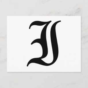 Brev I Gammal engelsk text på vit bakgrund Vykort