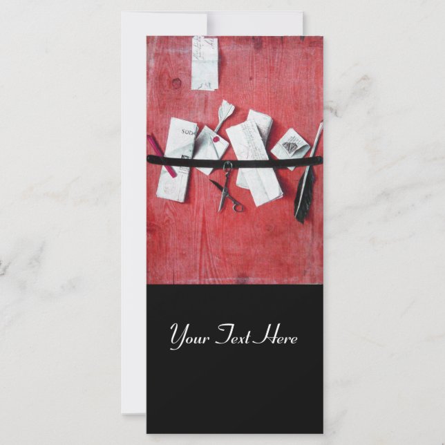 BREV INNEHAVARE I TROD MONOGRAM, svart, vitt (Framsida)