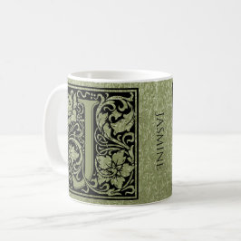 Brev J Första Brev Monogram-Personligen Kaffemugg