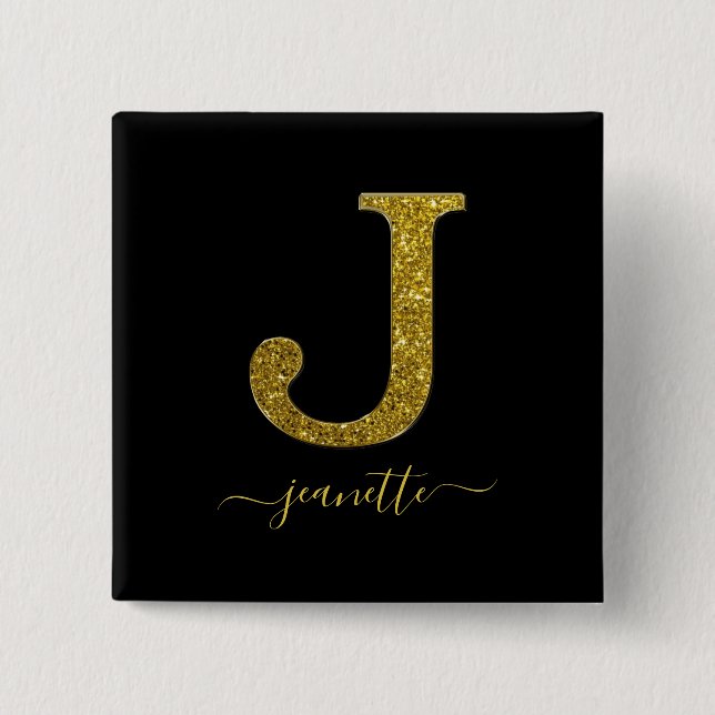 BREV J GLITTER KNAPP (Framsida)
