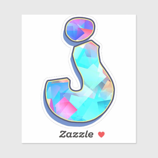 Brev J _ Graffiti Alphabet Brev Klistermärken (Ark)