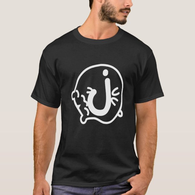 Brev J Hamster Namn Monogram T Shirt (Framsida)