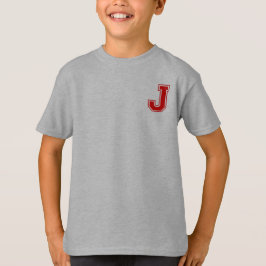 Brev J - Initial Namn Alphabet Monogram T Shirt