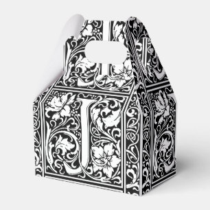 Brev J Medieval Monogram Art nouveau Presentaskar