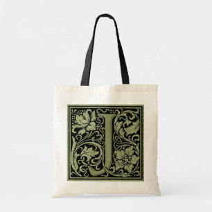 Brev J Monogram första Brev Tygkasse