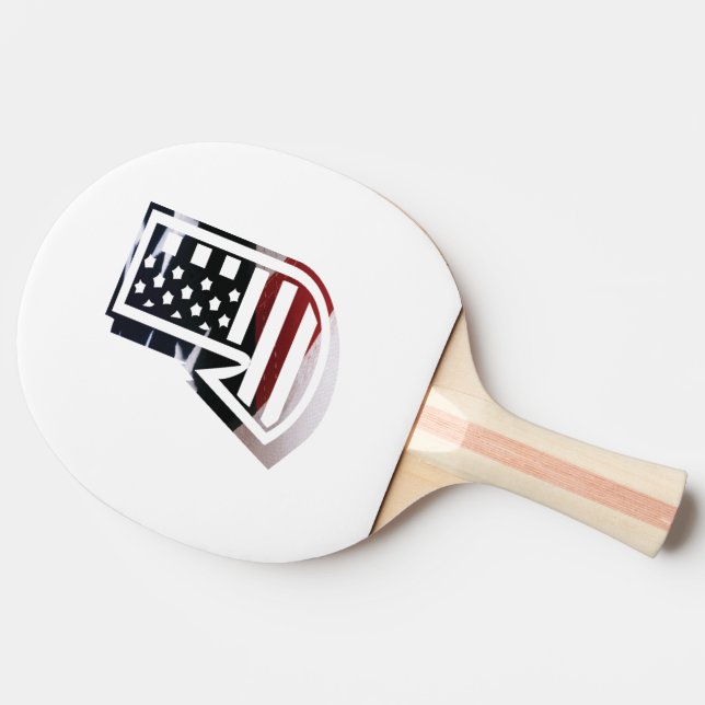 Brev J Monogram Initial USA Pingisracket (Baksidan )