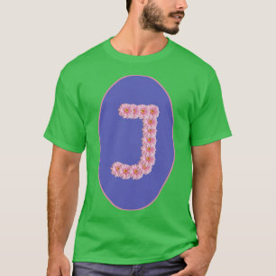 Brev J Rosa Gerbera Daisy Monogram T Shirt