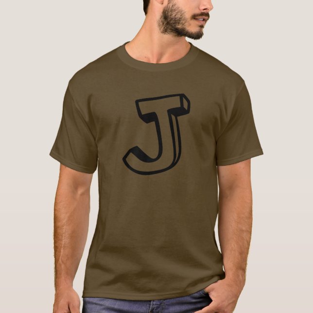 Brev J Tee Shirt (Framsida)