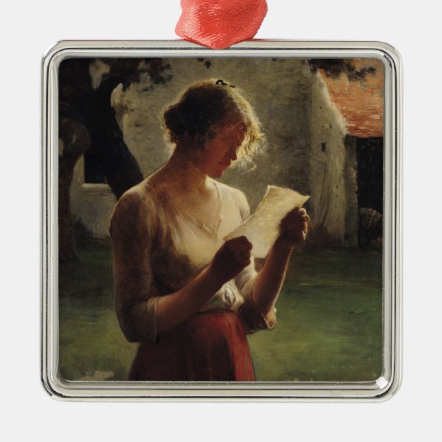 Brev Julgransprydnad Metall (Framsidan)