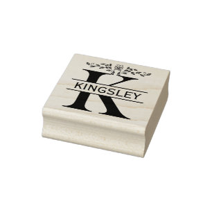 Brev K butterfly Löv Split Monogram Stämpel