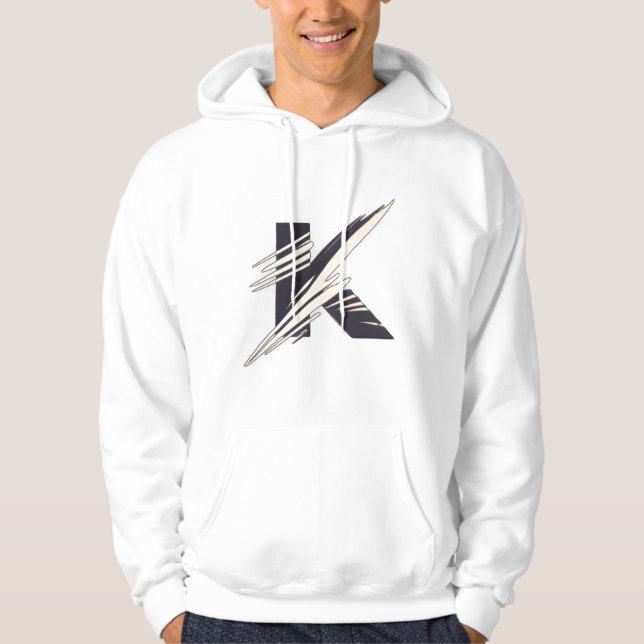 Brev K: Kind, Killer Stil och Kool Comfort! Hoodie (Framsida)