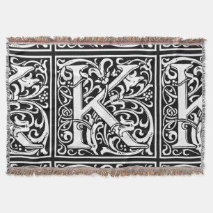 Brev K Medieval Monogram Art nouveau Mysfilt