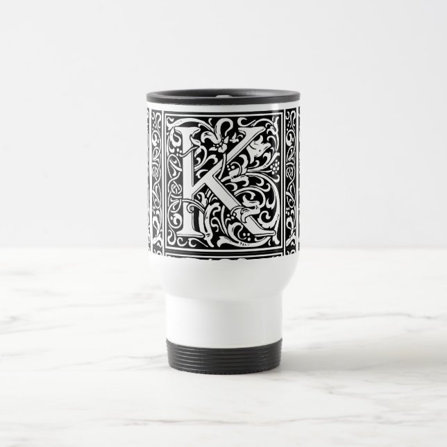 Brev K Medieval Monogram Art nouveau Resemugg (Center)
