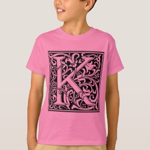 Brev K Medieval Monogram Art nouveau Tee