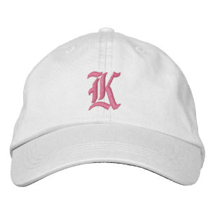 Brev K Monogram Embroized Hat Broderad Keps
