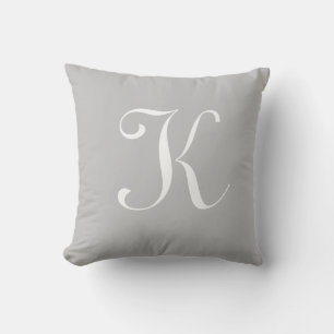 Brev K Monogram Initial Anpassningsbar Kudde