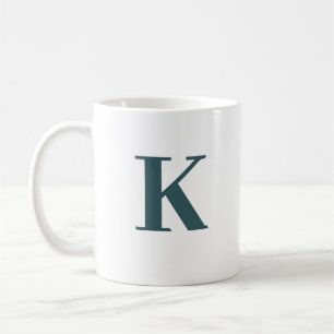 Brev k monogram kaffemugg
