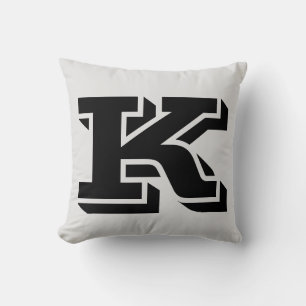 BREV K MONOGRAM PILLOW KUDDE
