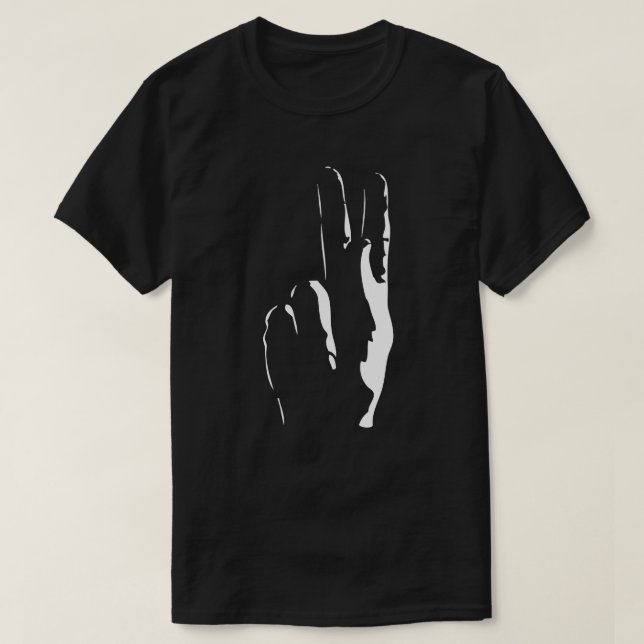 brev K på teckenspråket Tröja (Design framsida)