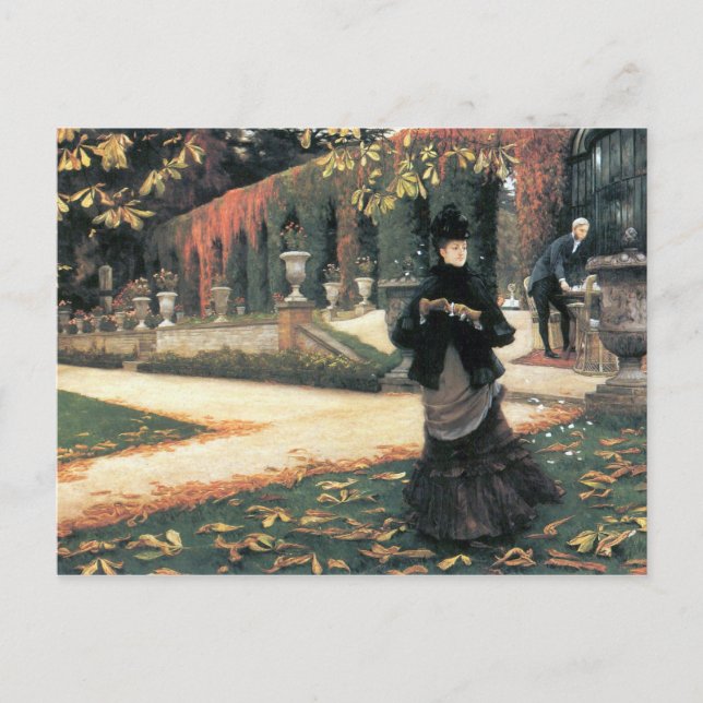 Brev kom till hands av James Tissot Vykort (Framsida)