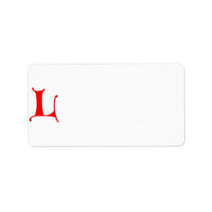 Brev L-adressetikett Adressetikett