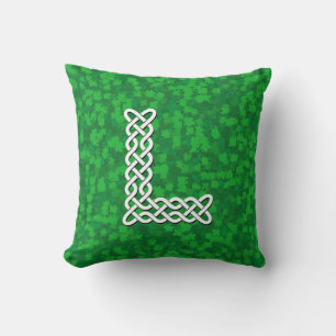 Brev L Celtic Knot Alphabet Kudde