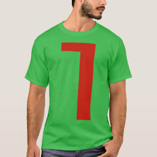 Brev L i minimal typografi av röd text T Shirt