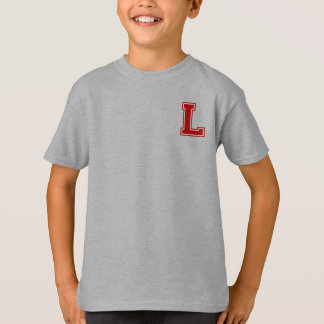 Brev L - Initial Namn Alphabet Monogram T Shirt