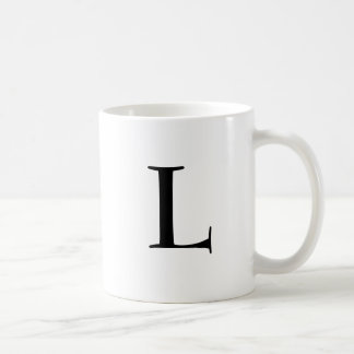 "Brev L ", Kaffemugg