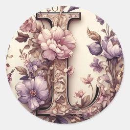 Brev L-kuvertfästet Runt Klistermärke