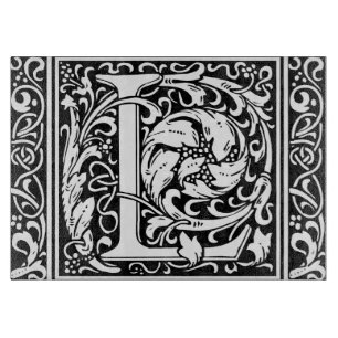 Brev L Medieval Monogram Art nouveau