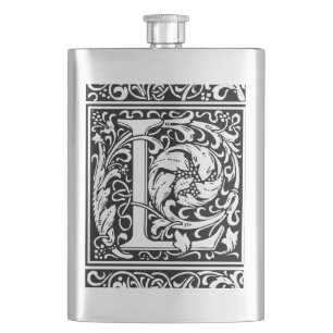 Brev L Medieval Monogram Art nouveau Fickplunta