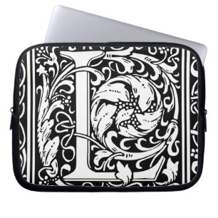 Brev L Medieval Monogram Art nouveau Laptop Fodral