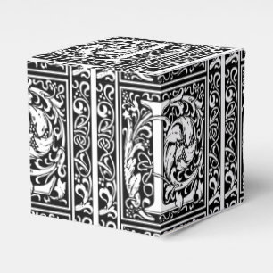 Brev L Medieval Monogram Art nouveau Presentaskar