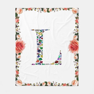 Brev L Monogram Fleecefilt