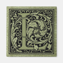 Brev L Monogram första Brev